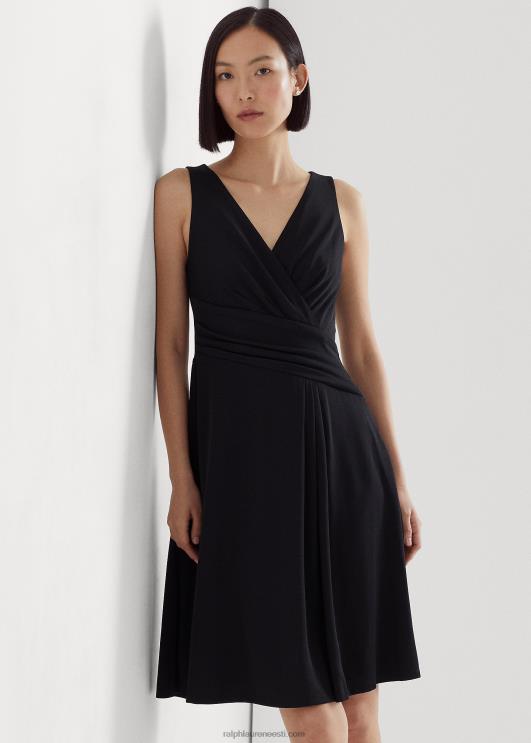 Ralph Lauren naised varrukateta surplice jersey kleit PR0V3889 must