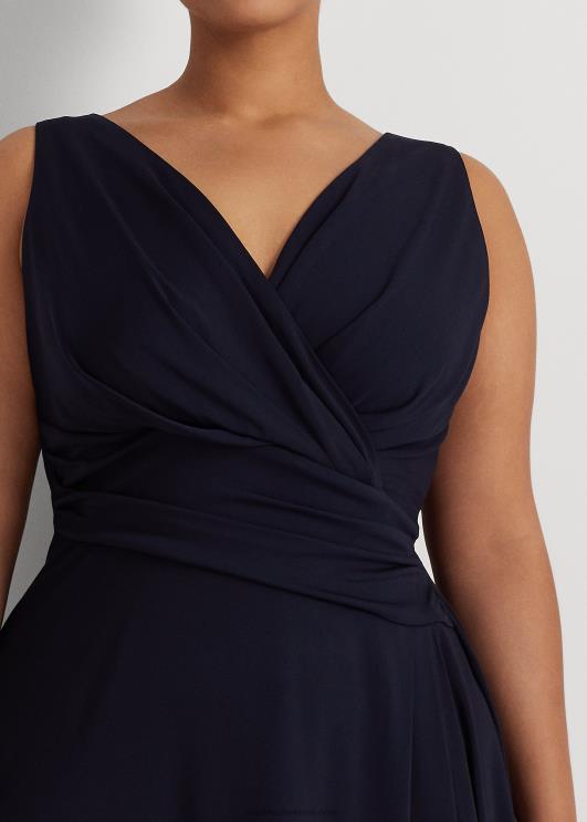 Ralph Lauren naised varrukateta surplice jersey kleit PR0V4551 tuletorni merevägi