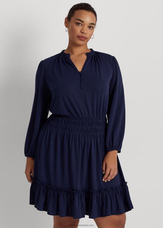 Ralph Lauren naised veniv jersey kleit PR0V4667 rafineeritud merevägi