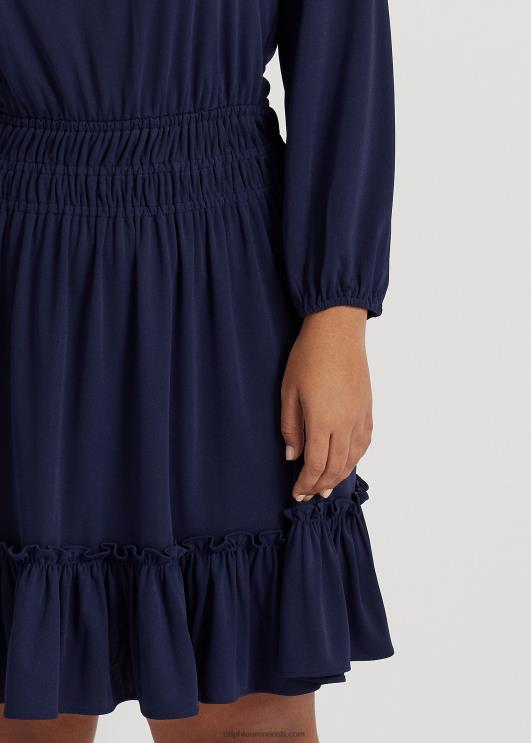 Ralph Lauren naised veniv jersey kleit PR0V4667 rafineeritud merevägi