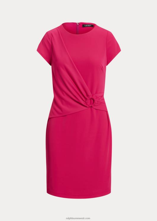 Ralph Lauren naised veniv trikoo lühikeste varrukatega kleit PR0V3896 spordiroosa