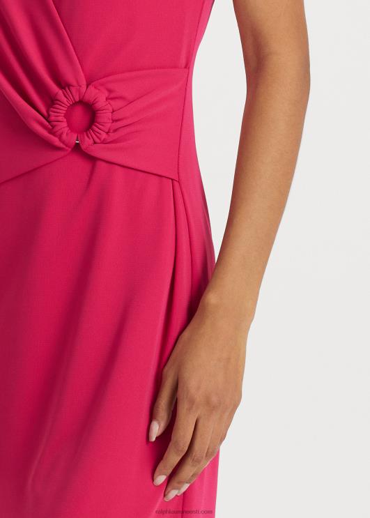 Ralph Lauren naised veniv trikoo lühikeste varrukatega kleit PR0V3896 spordiroosa