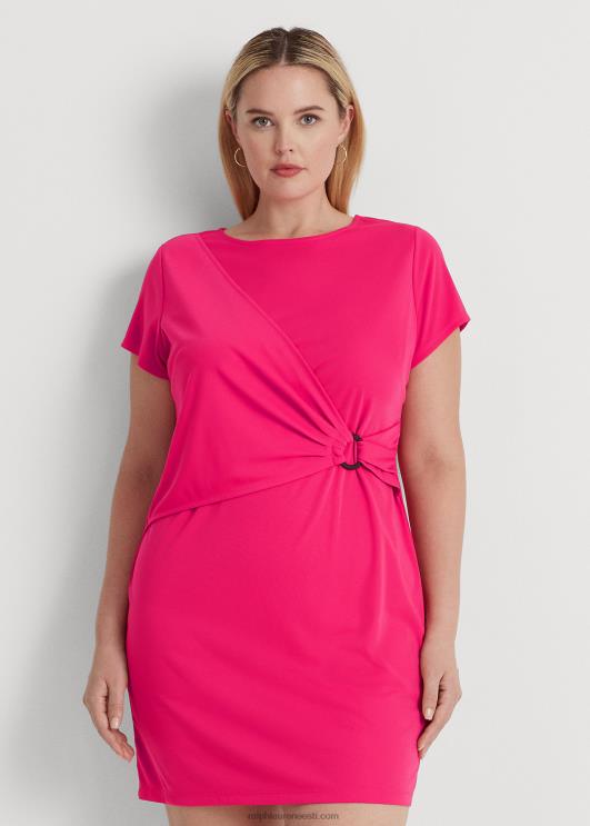 Ralph Lauren naised veniv trikoo lühikeste varrukatega kleit PR0V4572 spordiroosa