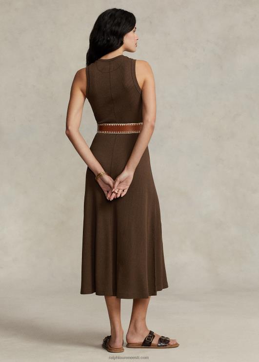 Ralph Lauren naised veniv vahvelkootud varrukateta kleit PR0V2940