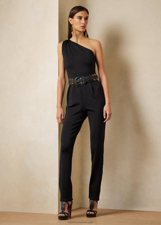 Ralph Lauren naised ühe õlaga siidist kampsun PR0V3600 must