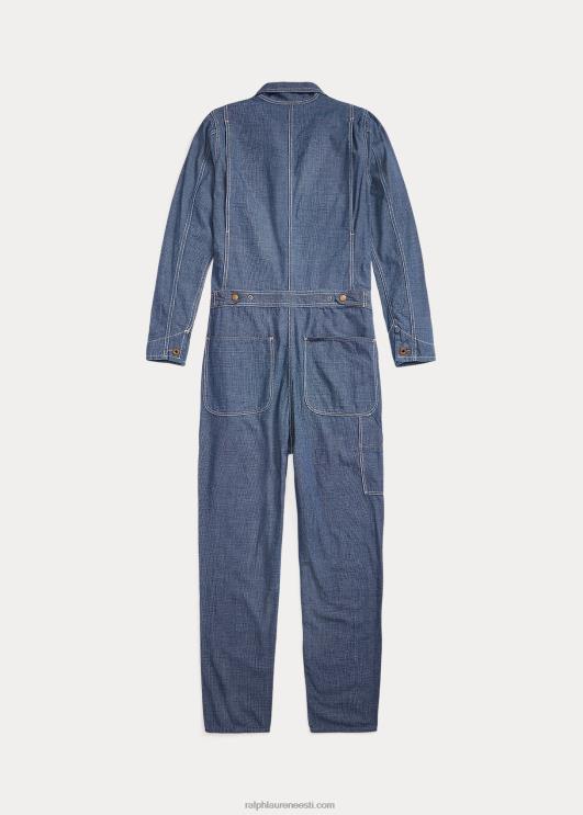 Ralph Lauren naised kontrollitud puuvillane kombinesoon PR0V3648 indigo