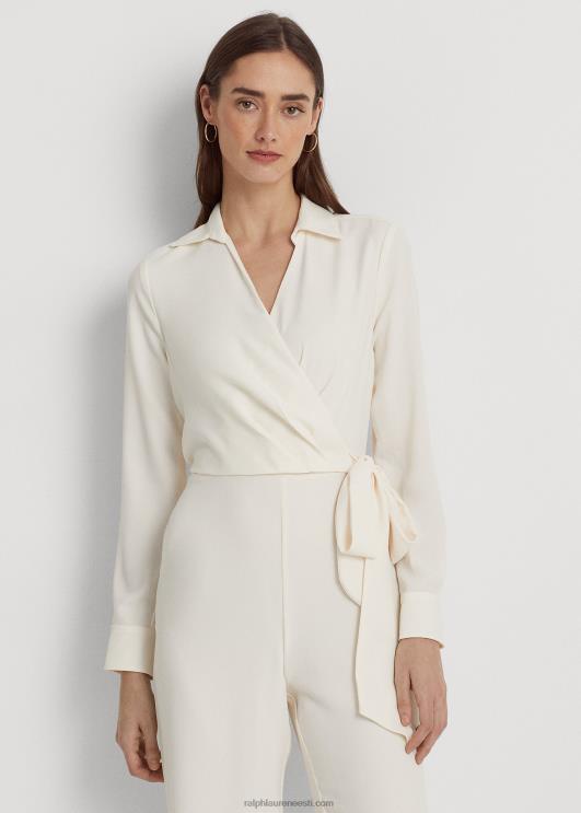 Ralph Lauren naised lipsuga ees georgette laia säärega kombinesoon PR0V4108 mascarpone kreem