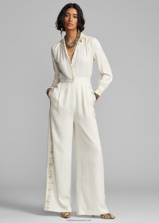 Ralph Lauren naised tikitud toimsest laia säärega kombinesoon PR0V3623