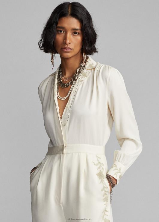 Ralph Lauren naised tikitud toimsest laia säärega kombinesoon PR0V3623