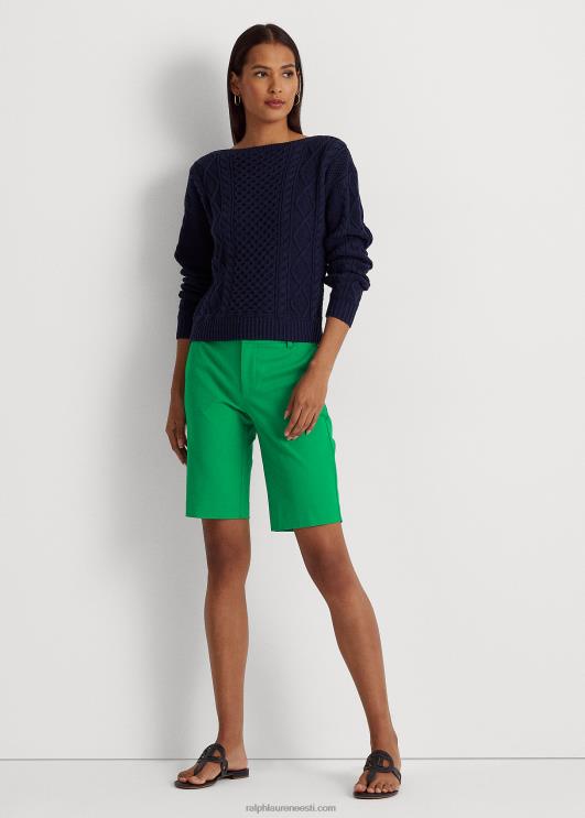 Ralph Lauren naised bi-stretch toimsel lühike PR0V3834 palmi leht