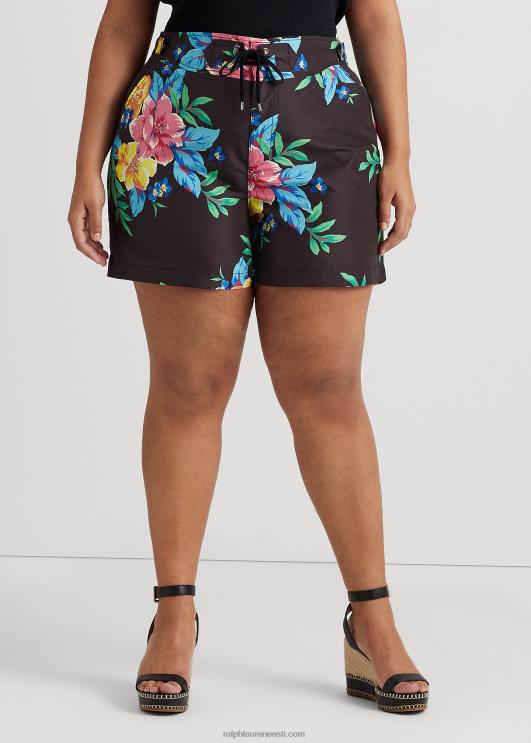 Ralph Lauren naised lilleline pits-esiosa lühike PR0V4570 must multi