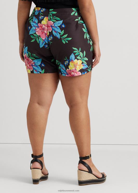 Ralph Lauren naised lilleline pits-esiosa lühike PR0V4570 must multi