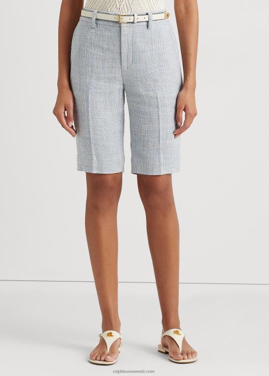 Ralph Lauren naised linasegu lühike PR0V3987 helesinine/kreemikas multi