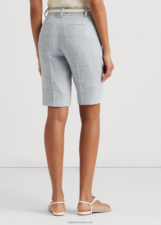 Ralph Lauren naised linasegu lühike PR0V3987 helesinine/kreemikas multi