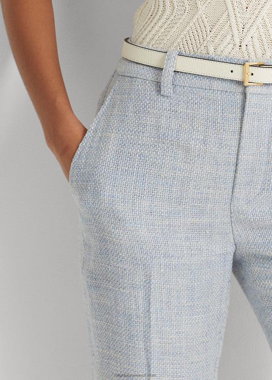 Ralph Lauren naised linasegu lühike PR0V3987 helesinine/kreemikas multi