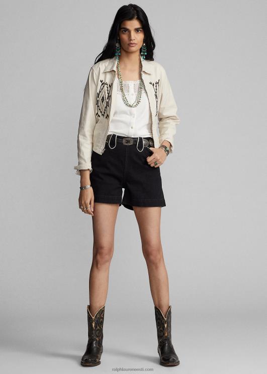 Ralph Lauren naised must teksariidest western lühike PR0V3622