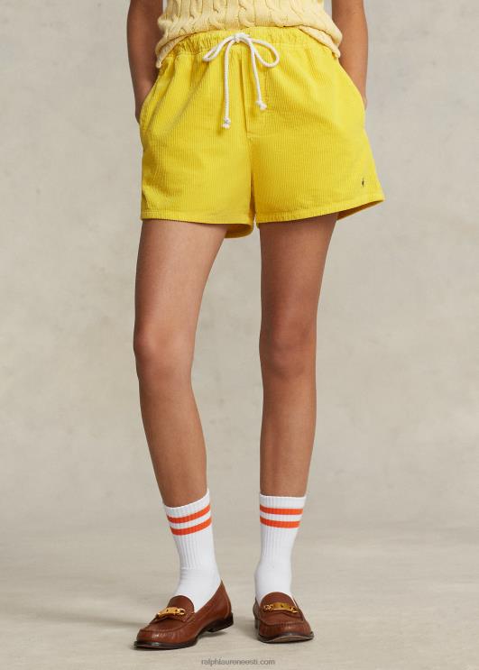 Ralph Lauren naised polo prepster velvetist lühike PR0V2988 kollane