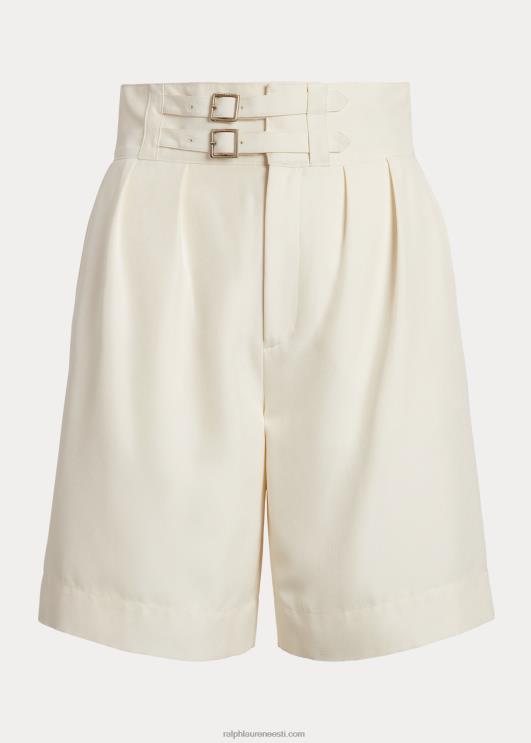 Ralph Lauren naised prantsuse siidist shantung lühike PR0V3531 valkjas