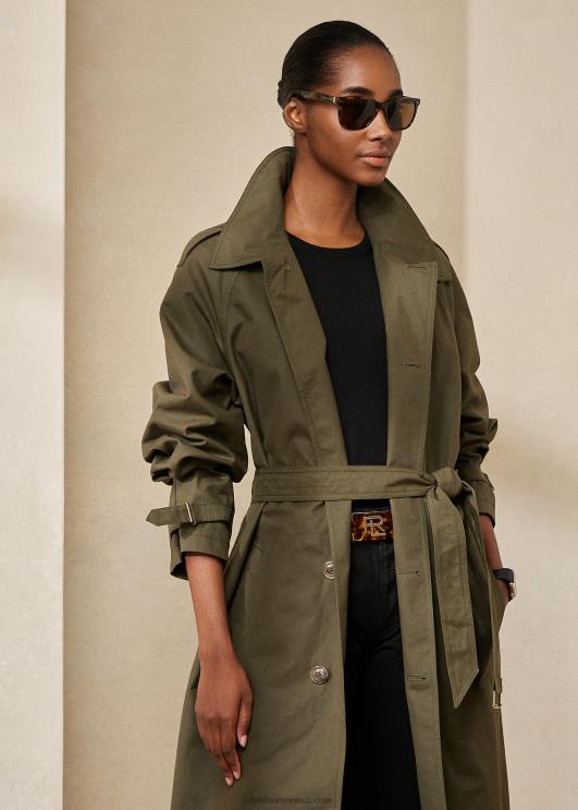 Ralph Lauren naised Lysander puuvillane mantel PR0V9288 samblikroheline