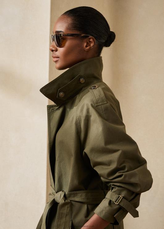 Ralph Lauren naised Lysander puuvillane mantel PR0V9288 samblikroheline