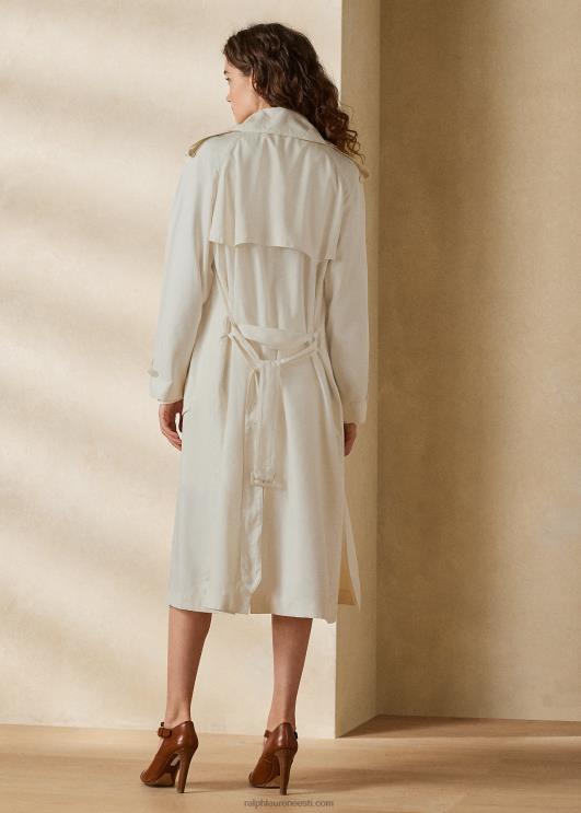 Ralph Lauren naised bairdi pestud siidist toimse mantel PR0V3547 lux kreem