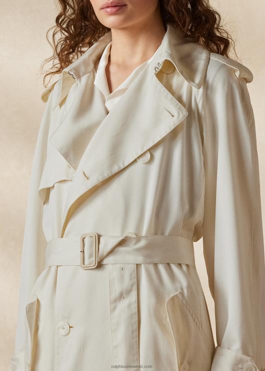 Ralph Lauren naised bairdi pestud siidist toimse mantel PR0V3547 lux kreem