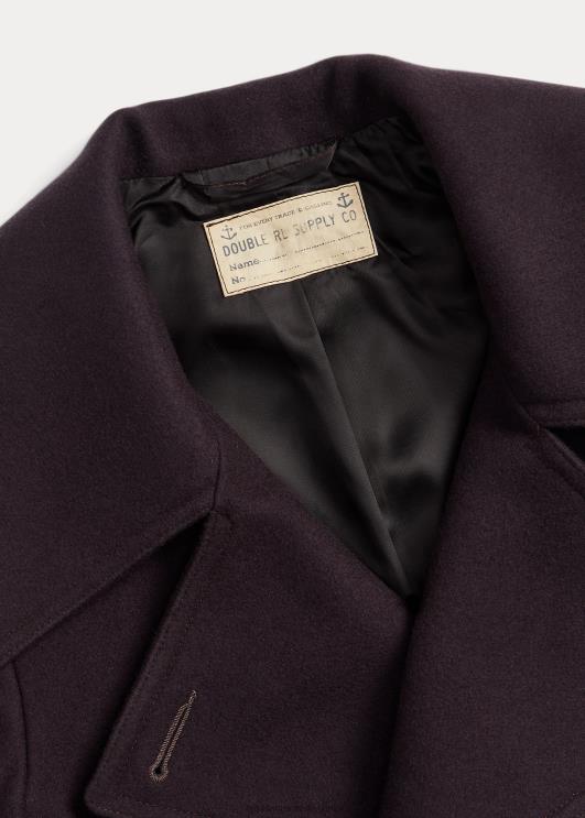 Ralph Lauren naised kärbitud villasegu melton peacoat PR0V3672 merevägi