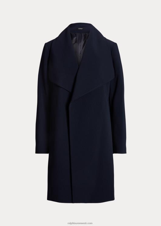 Ralph Lauren naised krepp wrap mantel PR0V4124 tume merevägi