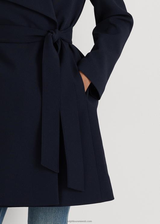 Ralph Lauren naised krepp wrap mantel PR0V4124 tume merevägi