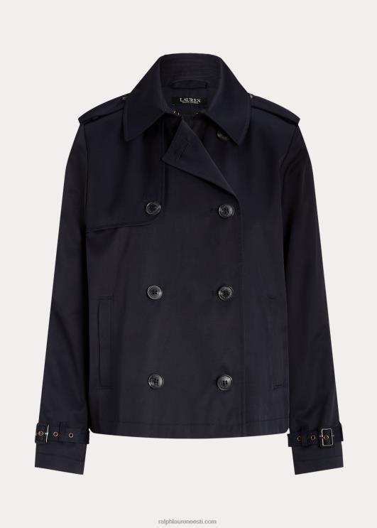 Ralph Lauren naised lühike kaherealine trentšmantel PR0V4123 tume merevägi