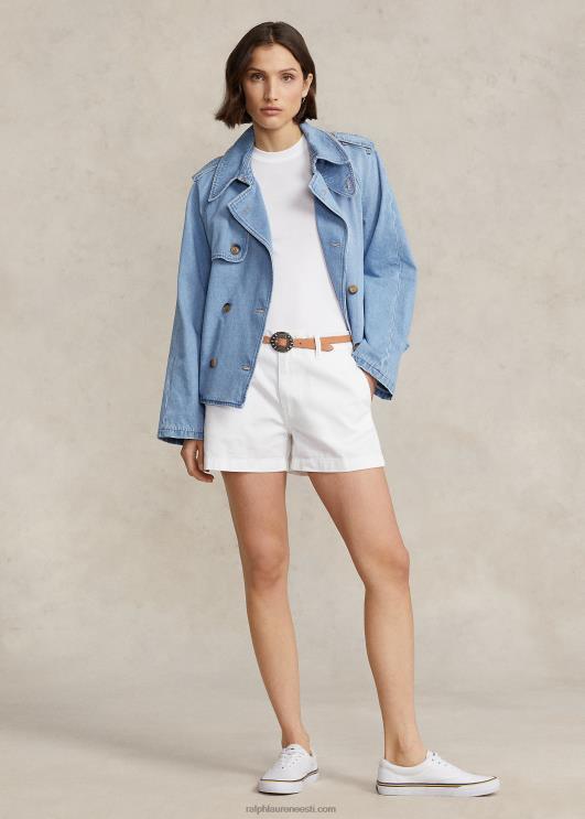 Ralph Lauren naised ülisuur boxy fit teksariidest trentšmantel PR0V2972 kobari pesu