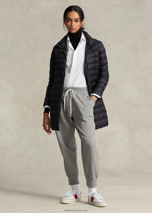 Ralph Lauren naised pakitav tepitud taftmantel PR0V3287 must