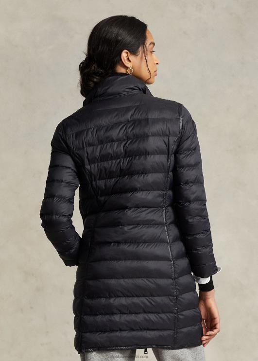 Ralph Lauren naised pakitav tepitud taftmantel PR0V3287 must