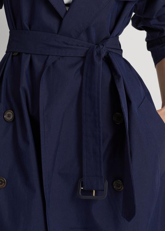 Ralph Lauren naised puuvillasegu toimse mantel PR0V9574 rafineeritud merevägi