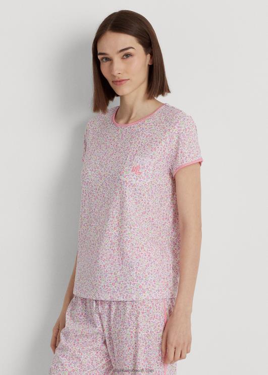 Ralph Lauren naised lilleline jersey capri pidžaamakomplekt PR0V4140 mitme lilleline