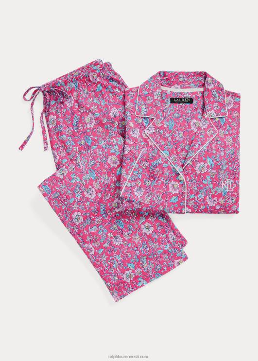 Ralph Lauren naised lilleline jersey magamiskomplekt PR0V9582 roosa lilleline