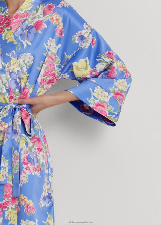 Ralph Lauren naised lilleline satiinist rüü PR0V9426 sinine lilleline
