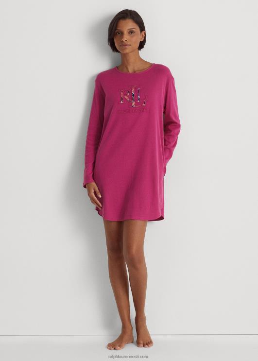 Ralph Lauren naised logoga soonikuga magamistrikk PR0V9575 fuschia