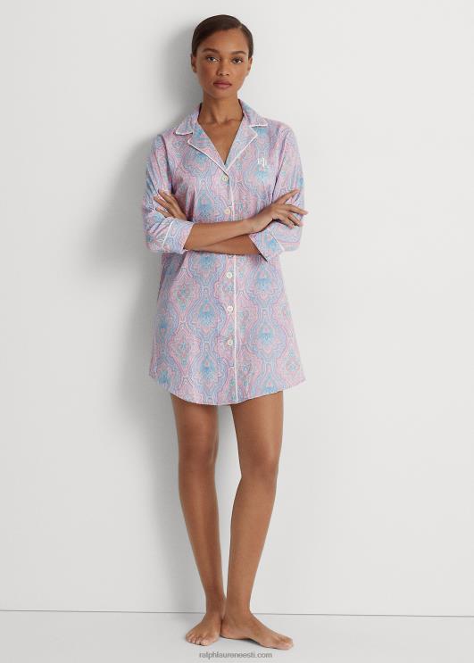 Ralph Lauren naised paisley satiinist magamissärk PR0V4149 paisley