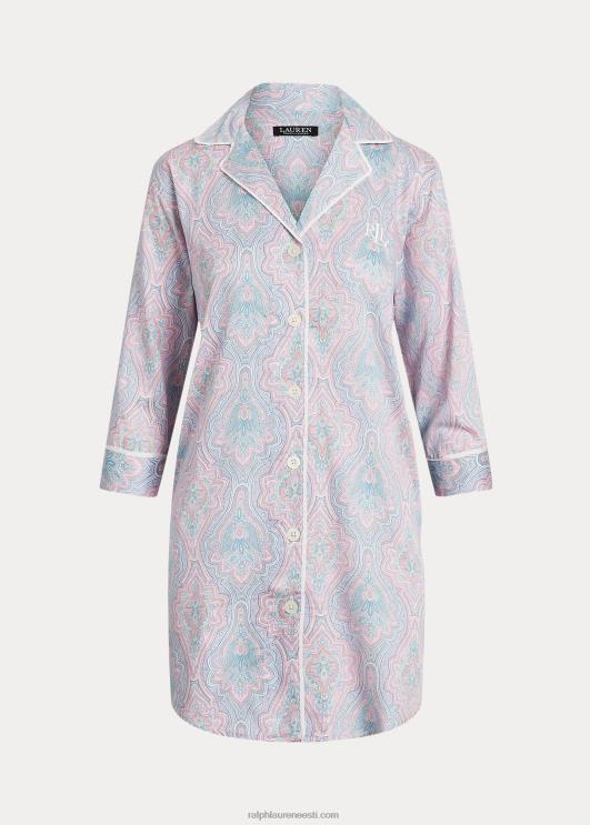 Ralph Lauren naised paisley satiinist magamissärk PR0V4149 paisley