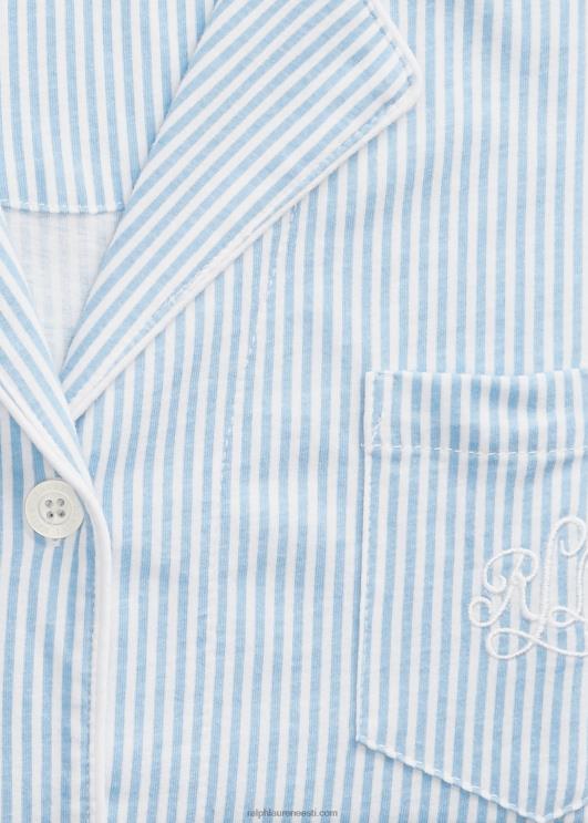 Ralph Lauren naised puuvillane magamiskomplekt PR0V4236 sinine triip