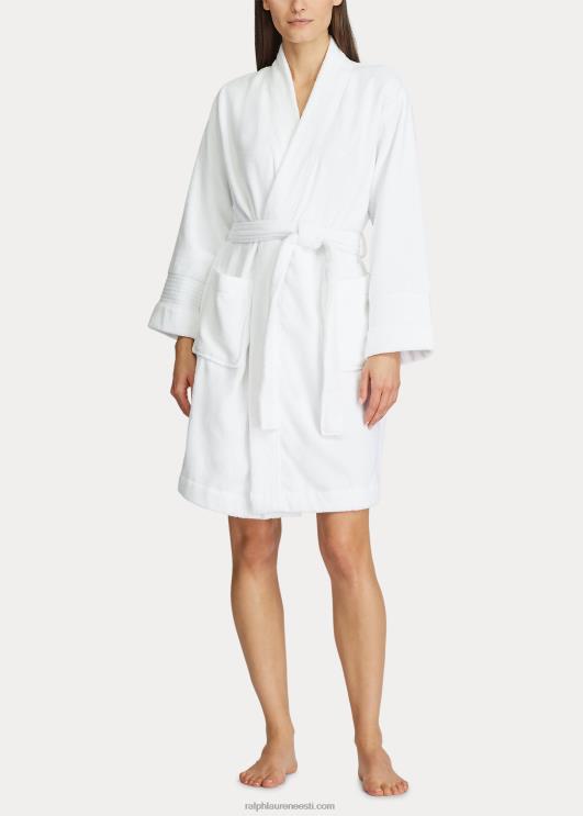 Ralph Lauren naised puuvillasest froteeriidest rüü PR0V4253 valge