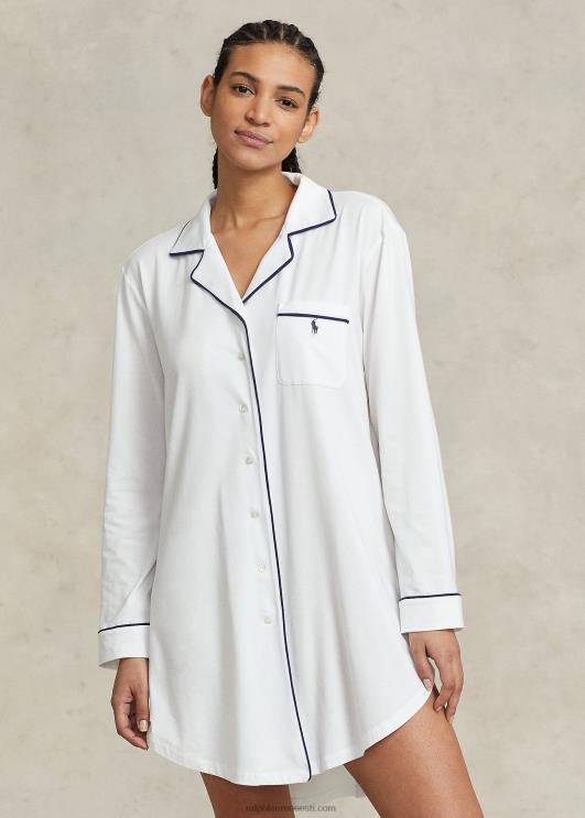 Ralph Lauren naised särgist magamissärk PR0V3011 valge pilv