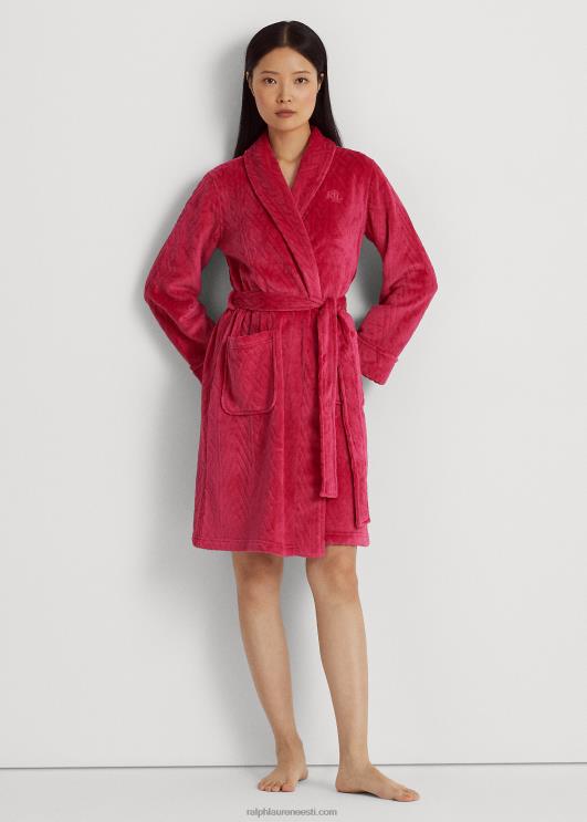 Ralph Lauren naised tepitud rätikkraega rüü PR0V9583 tumeroosa