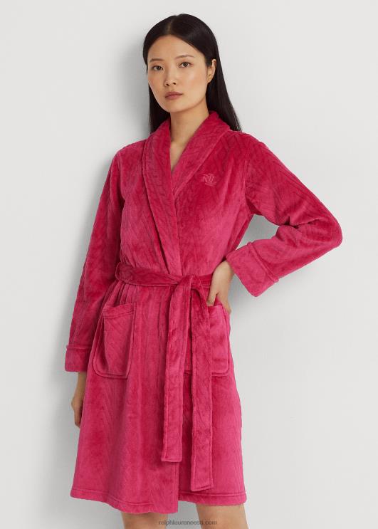 Ralph Lauren naised tepitud rätikkraega rüü PR0V9583 tumeroosa