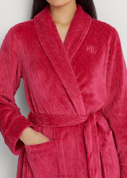 Ralph Lauren naised tepitud rätikkraega rüü PR0V9583 tumeroosa