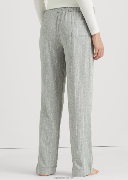 Ralph Lauren naised triibuline jersey pidžaamapüksid PR0V4228 hall triip