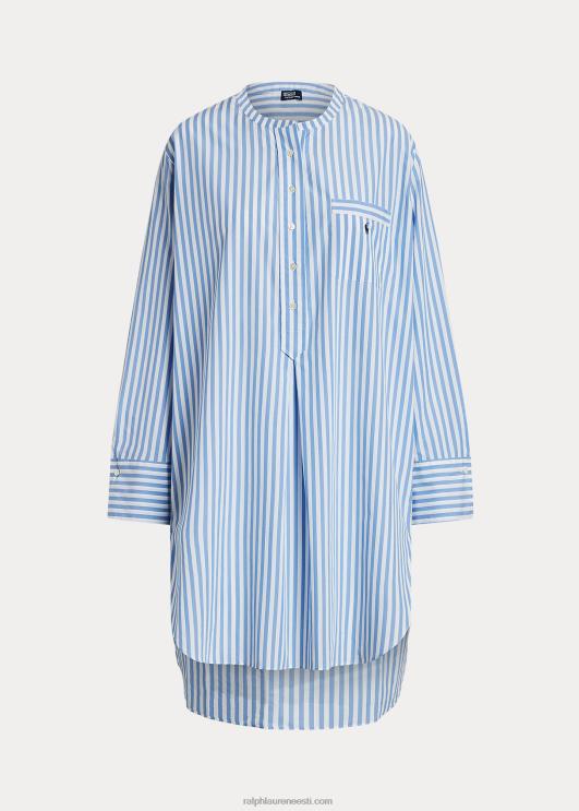 Ralph Lauren naised triibuline popliinist magamissärk PR0V2892