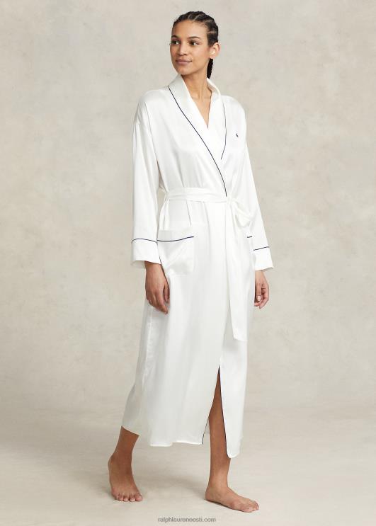 Ralph Lauren naised veniv siidist hommikumantel PR0V3016 ekru