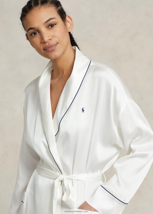 Ralph Lauren naised veniv siidist hommikumantel PR0V3016 ekru